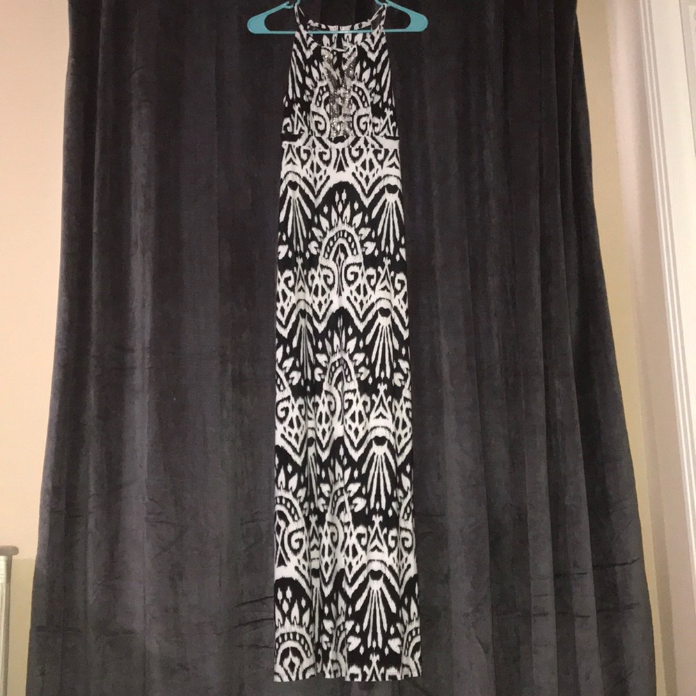 INC Black & White Print Dress